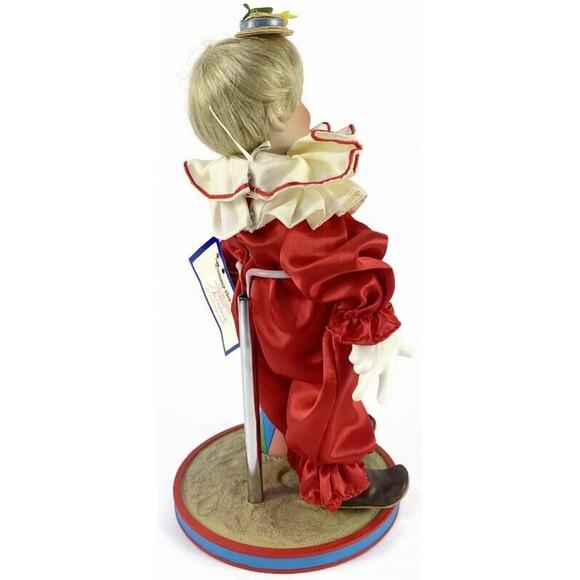 Tommy the Clown Porcelain Doll McClelland Children's Circus Reco Knowles 10" - Picture 5 of 10